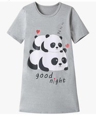 Sleepy Panda Nightshirt Nightgown Girls Large Size 14 T5 