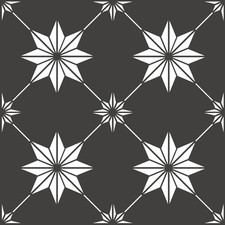 FloorPops Black Rigel Peel Stick Floor Tiles, FP3990