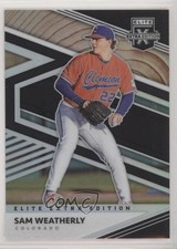2020 Panini Elite Extra Edition Opti-Chrome Holo Prizm Sam Weatherly #81 6h5
