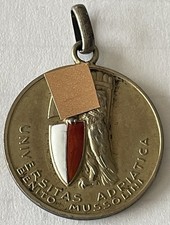 Medaglia GUF Universitas Adriatica B.M. Torneo Atletica Leggera Sport 1934 Arg.