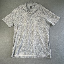 CALLAWAY Golf Polo Opti-Dri Mens L Short Sleeve White Blue