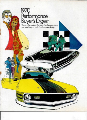 #ad 1970 Ford Perfomance catalog 14 pages Mach 1 Boss Cobra and equipment $26.25