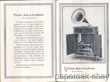 Original 1911 Victor Talking Machine Company Phonographs & Accessories Catalog