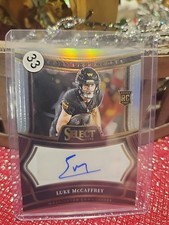 2024 Panini Select Luke McCaffrey Rookie Signatures Prizm 8/399 Commanders 