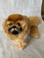 60er Jahre Steiff Pekinesischer Hund Peky - 14cm/5,5in - antik/alt/Teddy/Bär