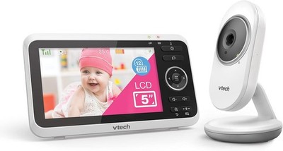 VTech Babymonitor VM350   Video-Babyphone mit beweglicher Kamera   Klarer Sound