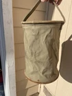 WW2 Military 1943 Army Collapsible Folding Canvas Water Bucket 12”