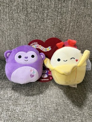 Squishmallows Hartman Monkey & Junie Bug Plush Set Small