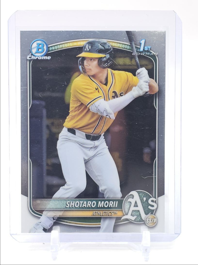 SHOTARO MORII 2025 BOWMAN CHROME 1ST BASEBALL BASE ATHLETICS B Q4302