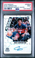 2024 PANINI MOSAIC PICTOGRAPHS MOSAIC WHITE #PMBUB BUB CARRINGTON 1/25 PSA 9