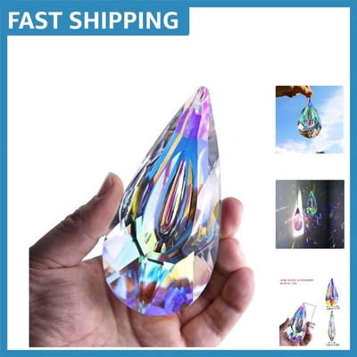 Hanging Crystal Prism Suncatcher 120mm   Captivating Rainbow Display for Windows