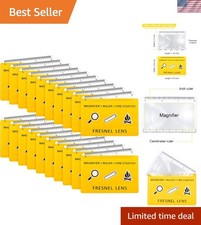 Portable 4X 20X Magnifying Glasses - Emergency Fresnel Lens Set of 20