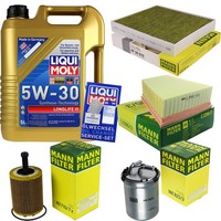 Inspektionskit Filter Liqui Moly ÖL 5L 5W-30 FüR Vw Polo 9N_ 1.4 Tdi Fox 5Z1