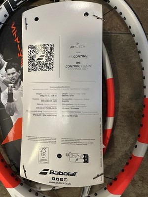 babolat pure strike 100 tennis racket - grip 4 3/8