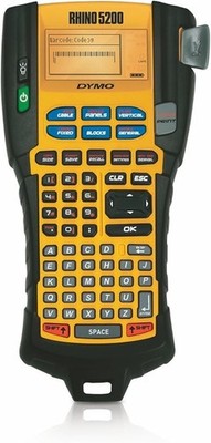 DYMO Rhino 5200 Industrial Label Maker Printer Yellow Black Portable Tested Box