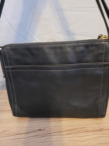 Fossil Umhängetasche Handtasche schwarz Boho Leder Beuteltasche Urlaub Freizeit Profi - Bild 6 von 10