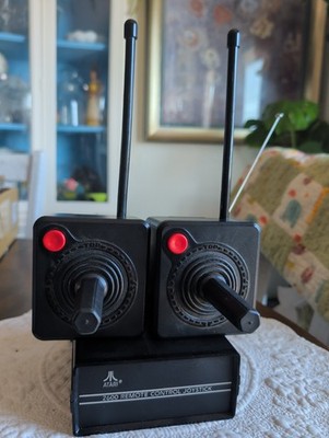 1983 Atari 2600 Remote Control Wireless Joystick Controllers And Receiver