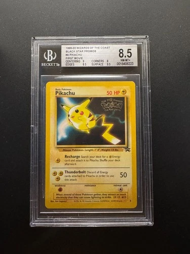 Pikachu NM-MT+ BGS 8.5 1999-03 Wizards of the Coast Black Star Promos