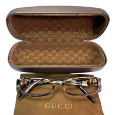 Gucci GG3009 SVF Tortoise Eyeglass Frames 130 Italy w Case No Lenses