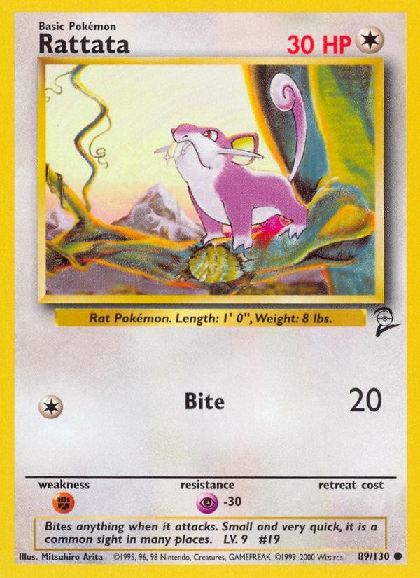 Pokemon Rattata (89/132) Base Set 2 HP