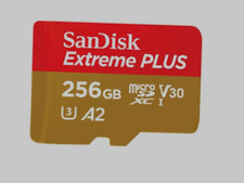 Sandisk Extreme Plus 256gb Micro SD Card Max Read Speed 256 mbps With Adapter