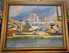 Painting - Catalina Flying Boat Signed by Artist Framed
