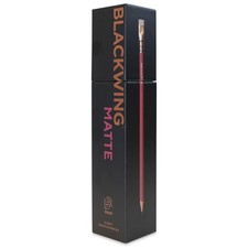Blackwing Matte Pencils - 12 Count, Red Finish, 3B 1 Count Pack of 12 ,