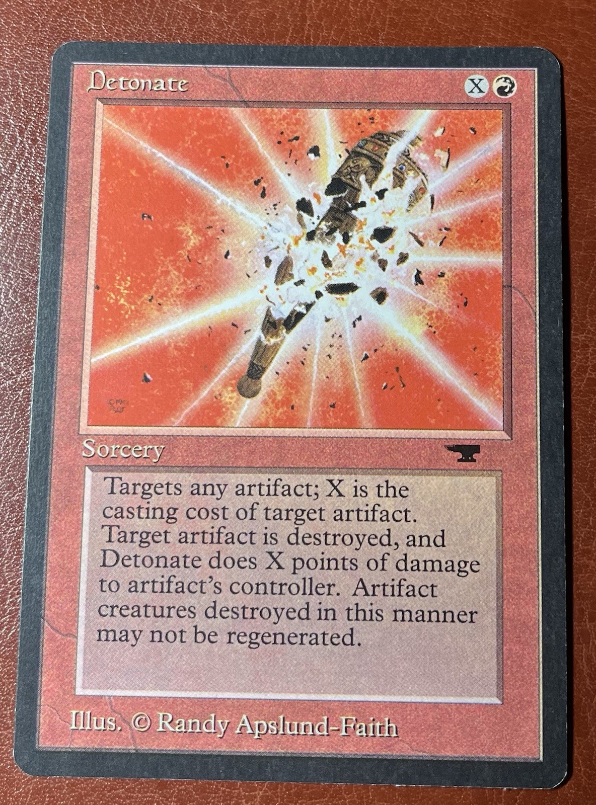 DETONATE UNCOMMON ANTIQUITIES MAGIC: THE GATHERING NM/M