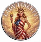 Scottsdale Lady Liberty Colorized 1 oz .999 Silver Bullion Round