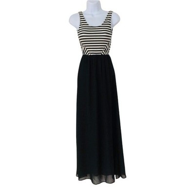 Divided H&M Sleeveless Casual Party Holiday Maxi Slack/Strip Sundress Women 2
