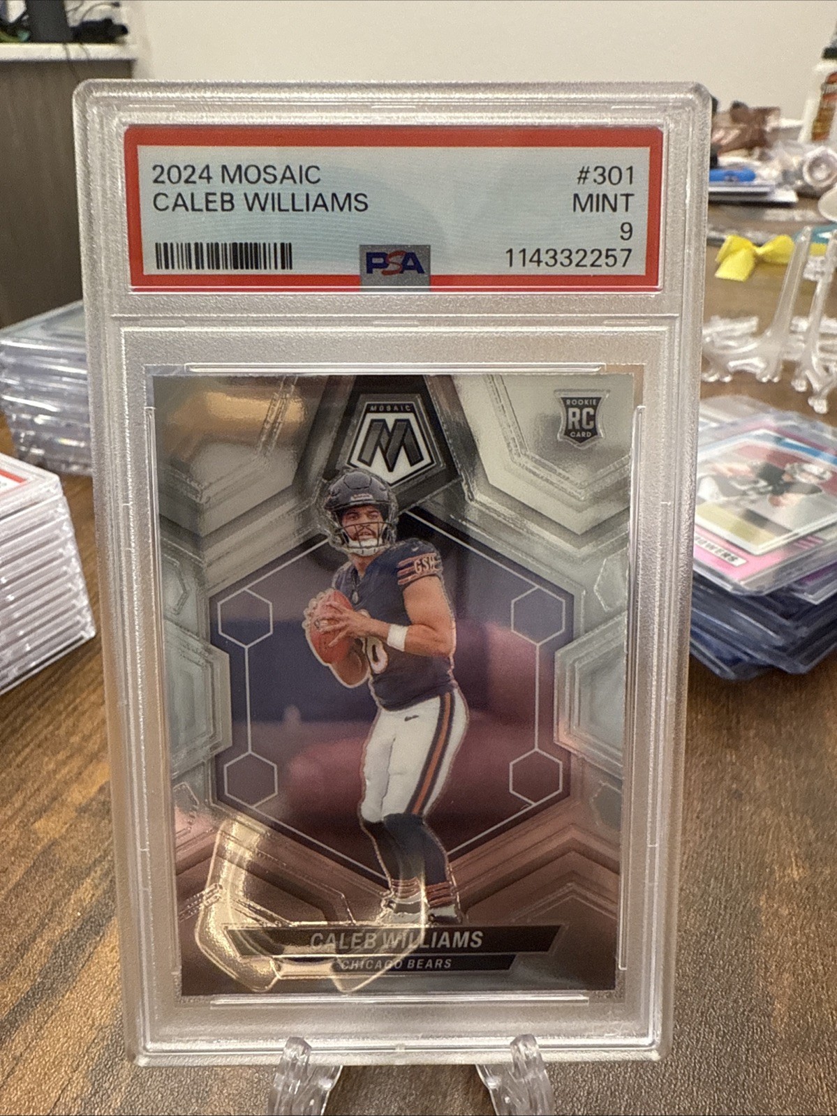 2024 Panini Mosaic Caleb Williams #301 PSA 9  Rookie