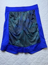 All In Motion Boys Basketball Court Shorts Blue Athletic Camouflage Quick Dry M