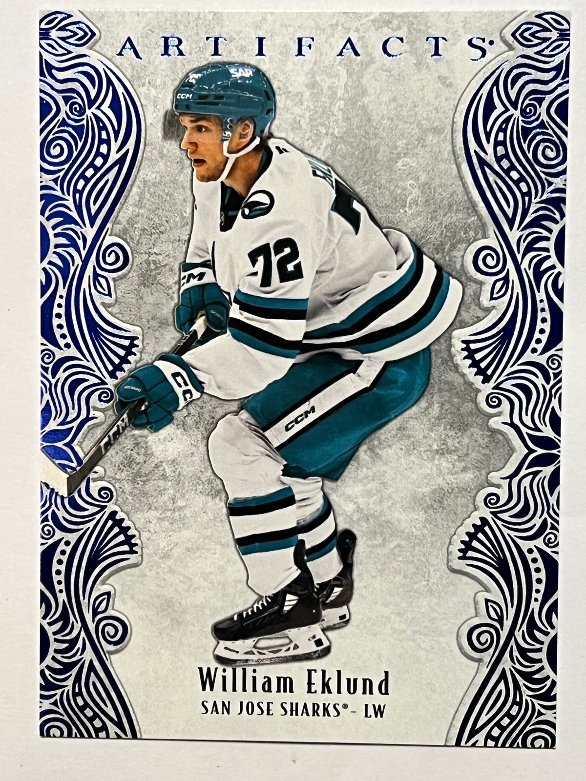 2025-26 Upper Deck Artifacts #46 William Eklund Metallic Blue #/40