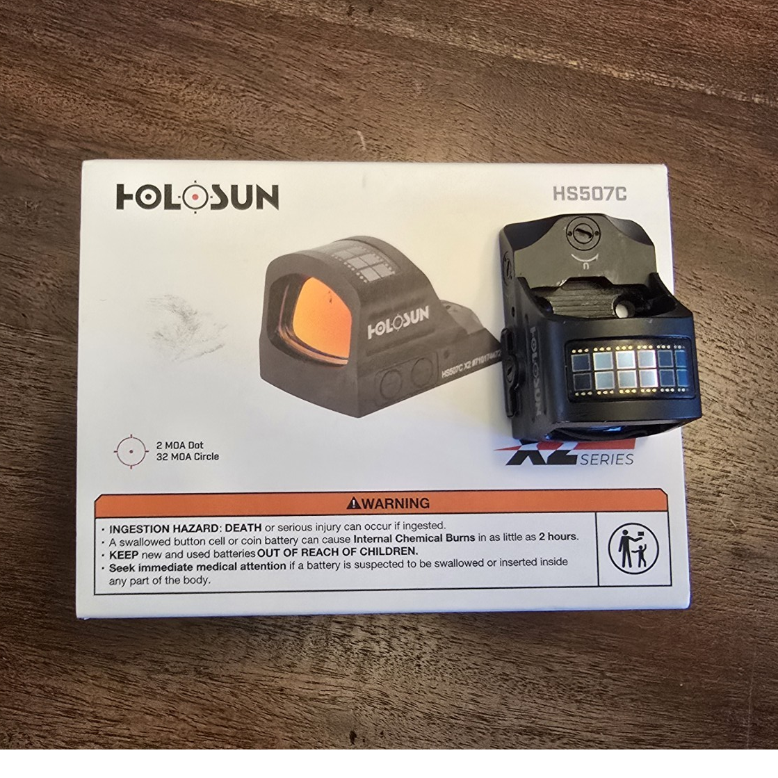 g*H様 実物　HOLOSUN HS507C レッドドットサイト HOLOSUN HS507C Open Reflex Red Dot Sight with Switchable Reticle