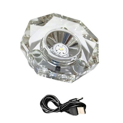 Multiple Color Rotating Stand USB Powered for Jewelry Artwork Showcase