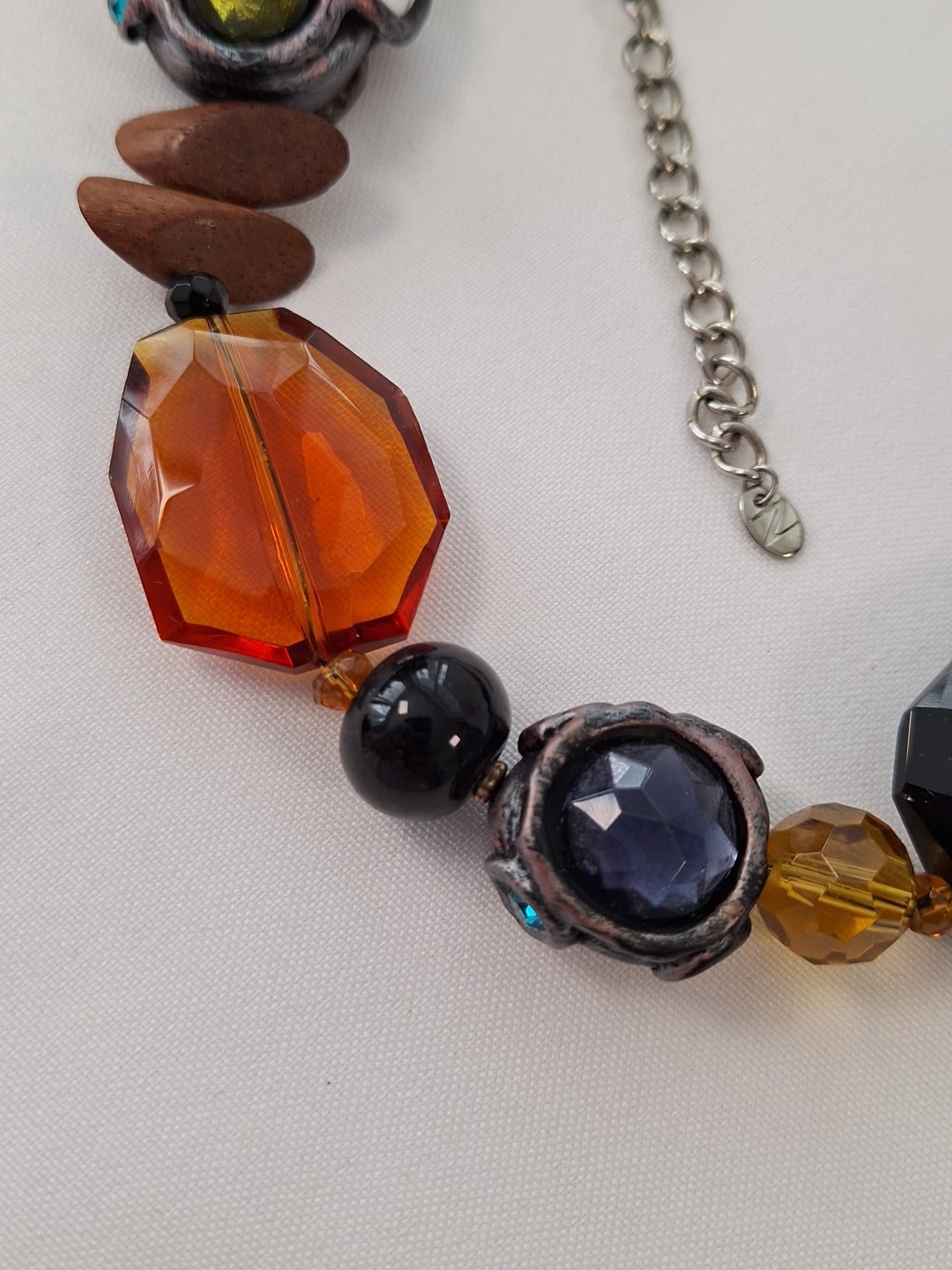 Unique Material Multicolor Boho Style Beaded Chun… - image 5