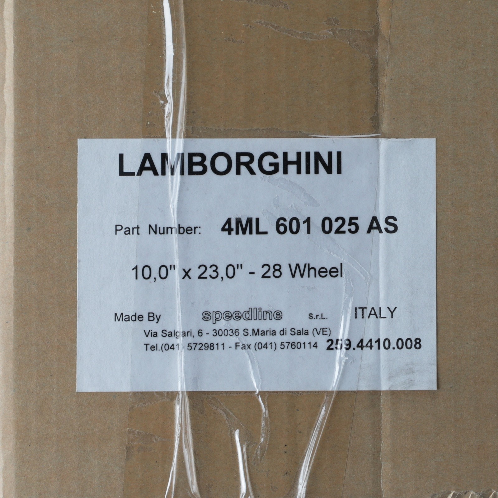 Lamborghini Huracan Wheel P/N 4ML601025AS