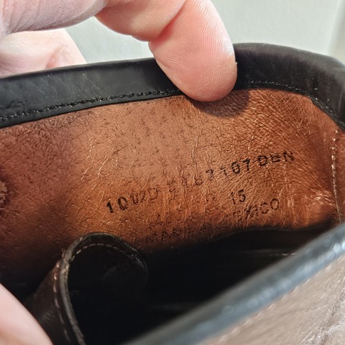 FRYE Prison Lace Up Ankle Combat Boots Brown Leather Men's Sz 10.5D Made in Mex - Imagen 14 de 14