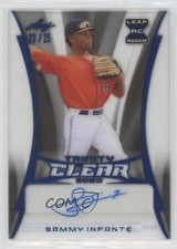 2020 Leaf Trinity Clear Auto Platinum 23/25 Sammy Infante #CA-SI1 Auto 0q4s
