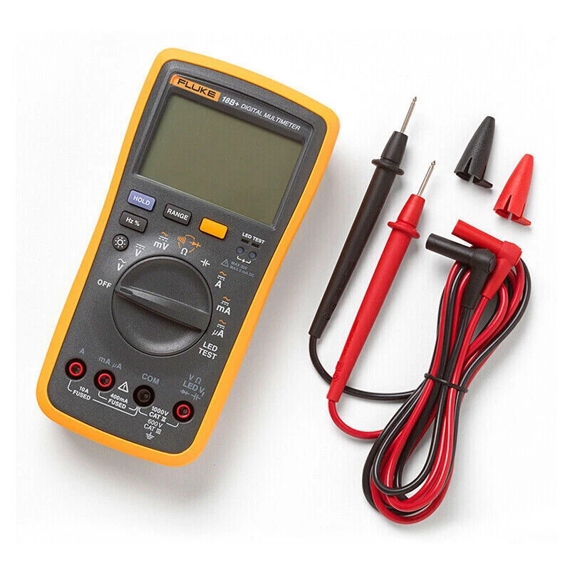 Fluke 18B+ AC/DC Spannung Strom Digital Multimeter Auto/Manual Range LED-Test - Bild 3 von 4