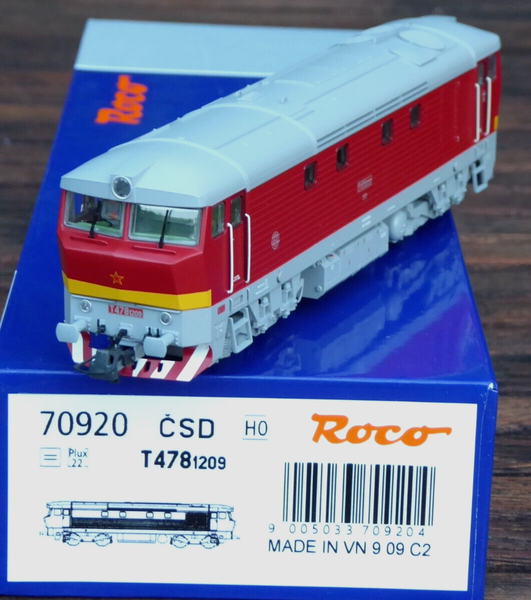 Roco 70920 H0 Diesellok Rh T 478.1 Bardotka Der Csd Epoche 4, Led+Dss Neu In Ovp-image