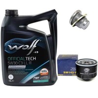 MotoröL Set 5W30 5 Liter + ÖLfilter + ÖLablassschraube FüR Dacia Logan Renault