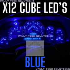 Blue 12 Pc Led Gauge Cluster Upgrade Kit Silverado Sierra Escalade Tahoe 03-06