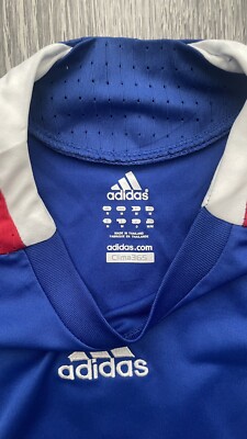 2007-2008 Adidas France Home Soccer Jersey Zinedine Zidane #10
