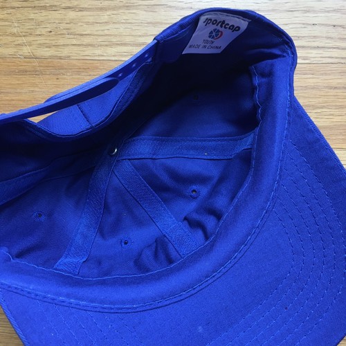 Vtg Hat Lot 34 Blank Snapback Team YOUTH 90s Sportcap Trucker Blue Hats - Picture 7 of 7
