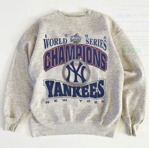 1998 New York Yankees World Series Graphic Ash Sweatshirt AN42119