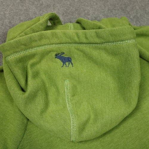 Abercrombie Adirondack Heritage Graphic Print Hooded Sweatshirt Green L 34 Chest - 第 24/24 張圖片