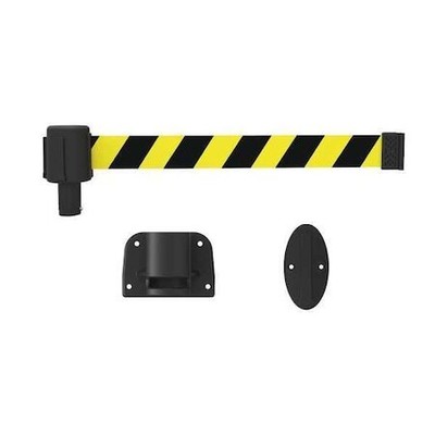 Banner Stakes Pl4121 Belt Barrier,Matte,Yellow Belt