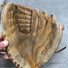 Rawlings Softball Brown Caesar Cedeno Leather Pitcher Mitt Right Hand Throw
