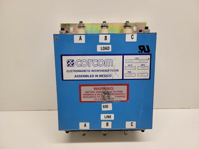 GOOD USED! CORCOM 277/480V 3X63A ELECTROMAGNETIC INTERFACE FILTER 63ADT6 F6226A